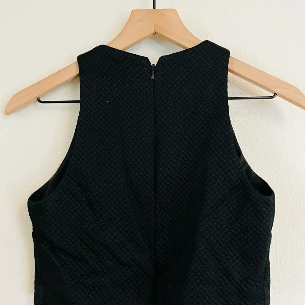 Cynthia rowley Women's Black Mid Cut Out Midi Sleeveless Dress Size 2